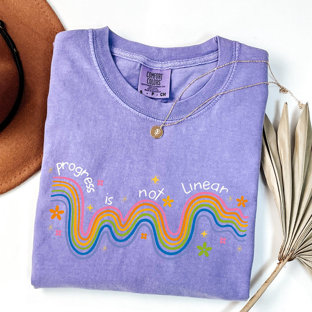 Comfort Colors Progress Linear Teacher Mental Health Awareness