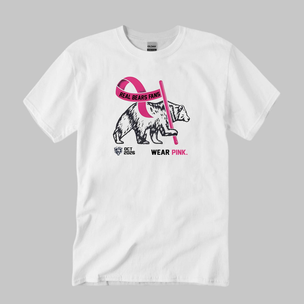 2026 Oct Real Bears Fans Wear Pink Shirt