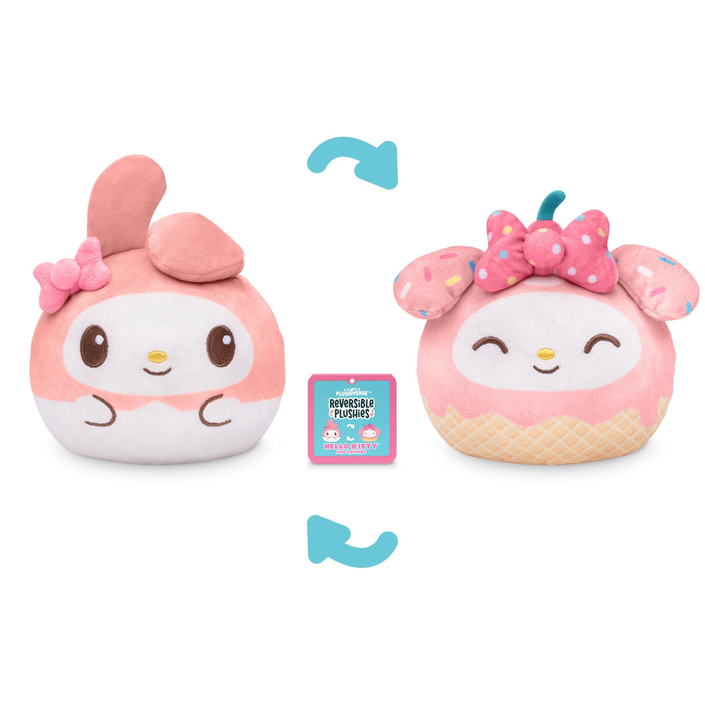 My Melody Ice Cream Cone 4” Reversible Plushie Unisex