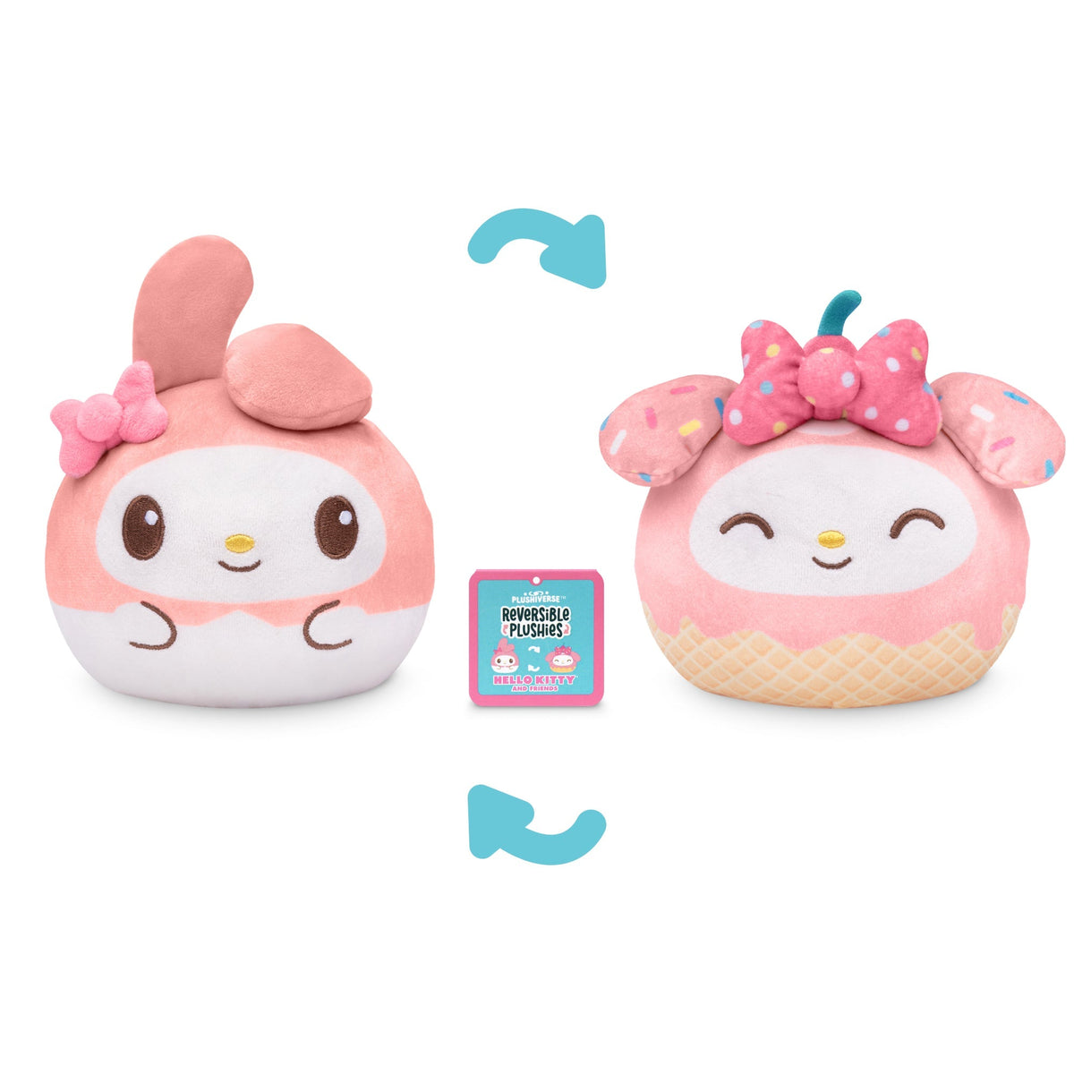 My Melody Ice Cream Cone 4” Reversible Plushie Unisex
