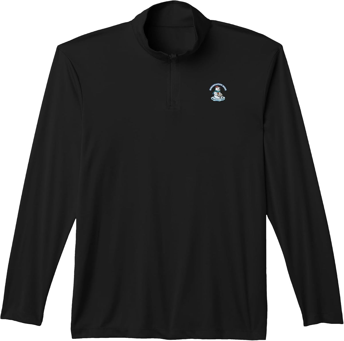 Cozy Bear Hibernation Mode: Tea, Book & Chill Vibe Performance Quarter-Zip Top