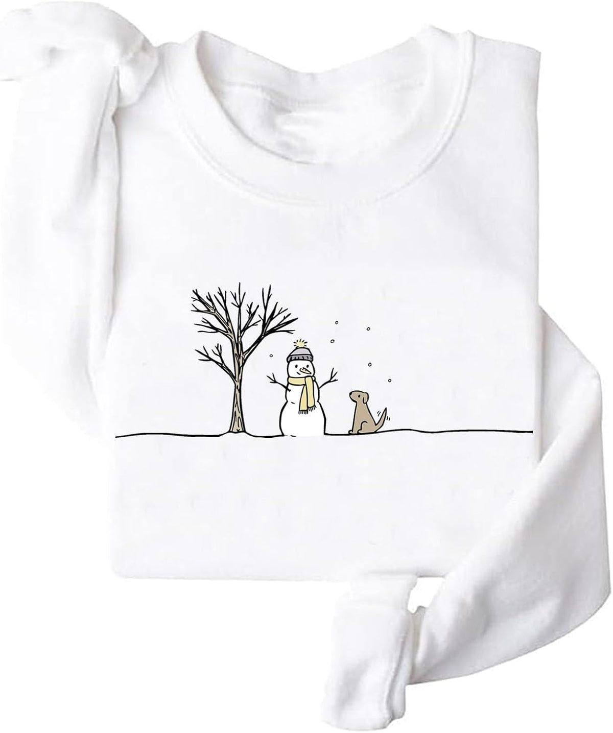 Christmas Snowman Sweatshirt Cute Christmas Sweatshirt Funny Snowman Sweatshirt