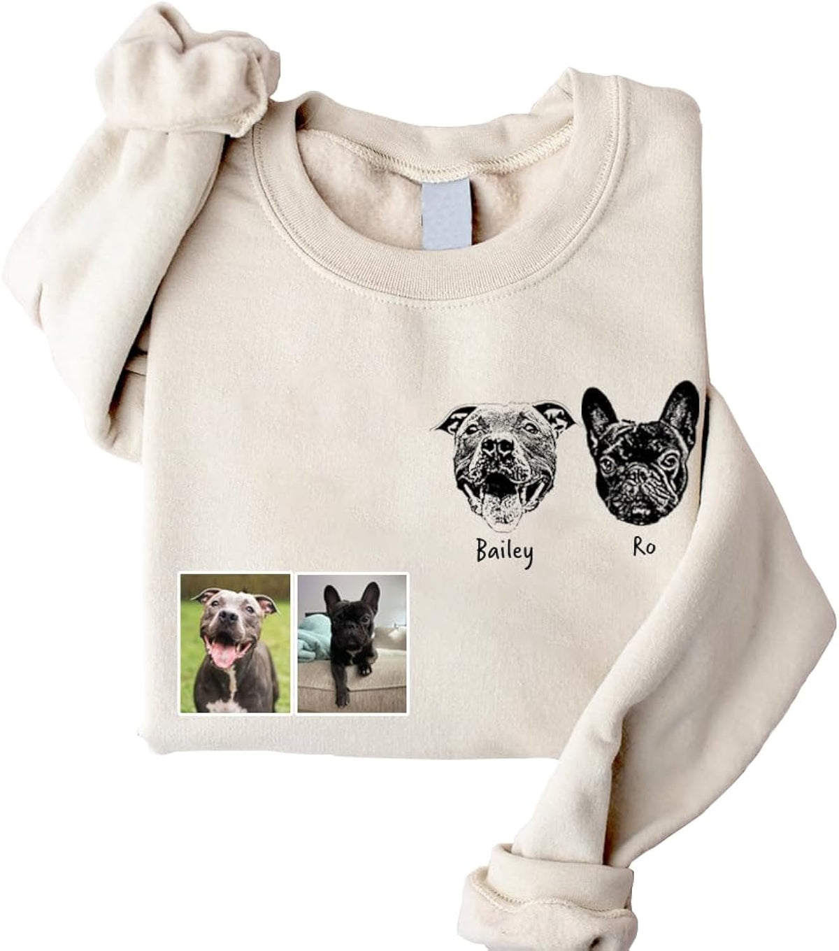 Personalized Dog Photo Sweatshirt, Custom Sweatshirt from Pet Photo, Cat Mom Mama Sweatshirt, Dog Mom Lovers Gifts for Women, Pet Memorial, Gifts for Mothers Day Christmas