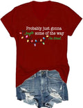 Probably Just Going to Jingle Some of The Way, Jingle Some of The Way Shirts V Neck for Women Man