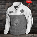 Haarleyy Davidson Skull Stand Collar Unisex