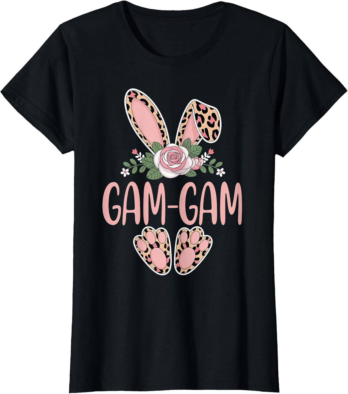 GAM-GAM Cute Leopard Bunny Ears Floral Easter Unisex