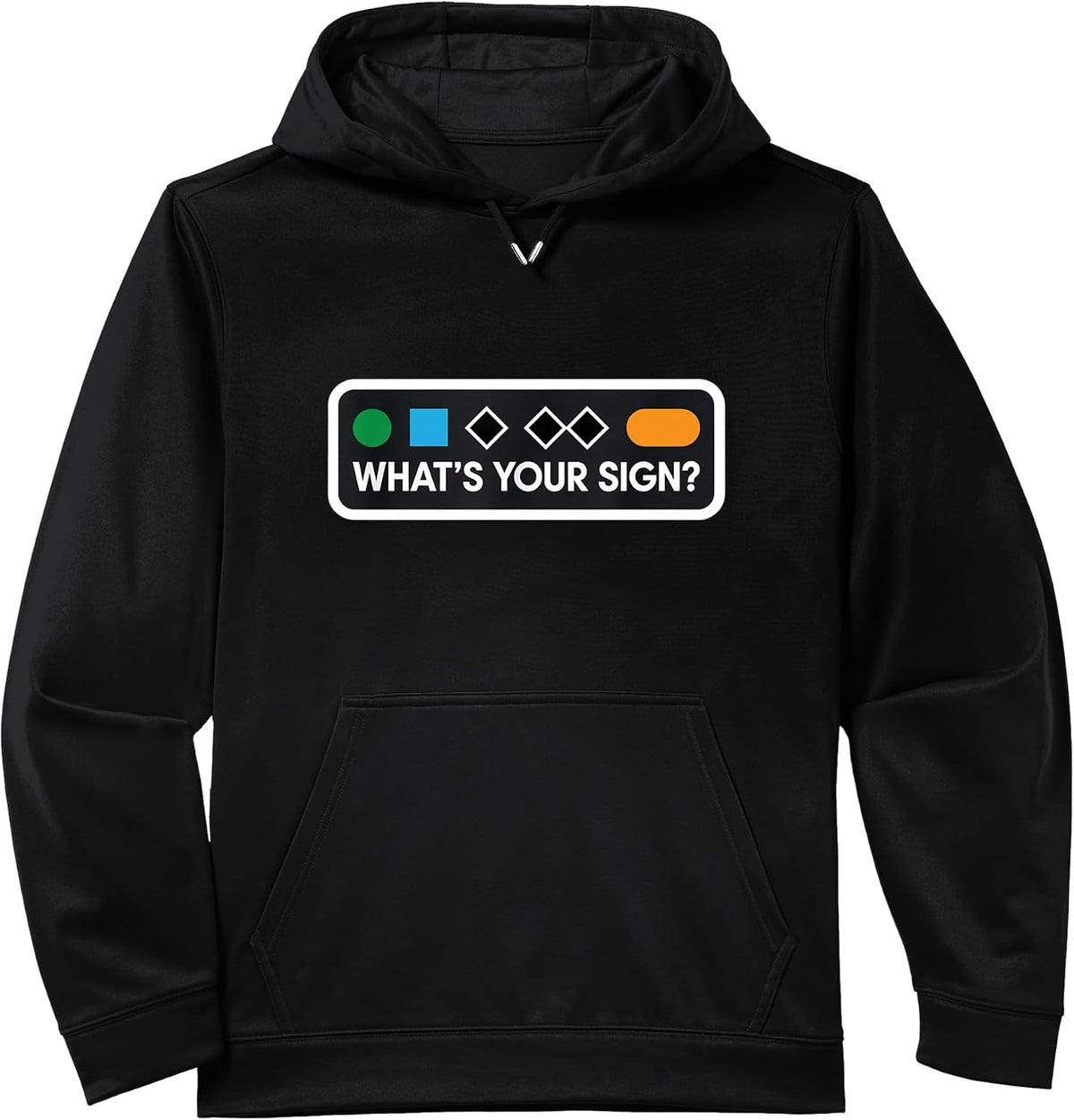 Funny Ski Skier Snowboard What's Your Sign Snowboarding Joke Performance Hoodie