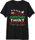 This is My Christmas Movie Watching Shirt Funny Xmas Movie Premium Tri-Blend T-Shirt