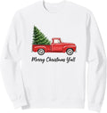 Merry Christmas Y'all Truck With Tree, Southern Sweatshirt
