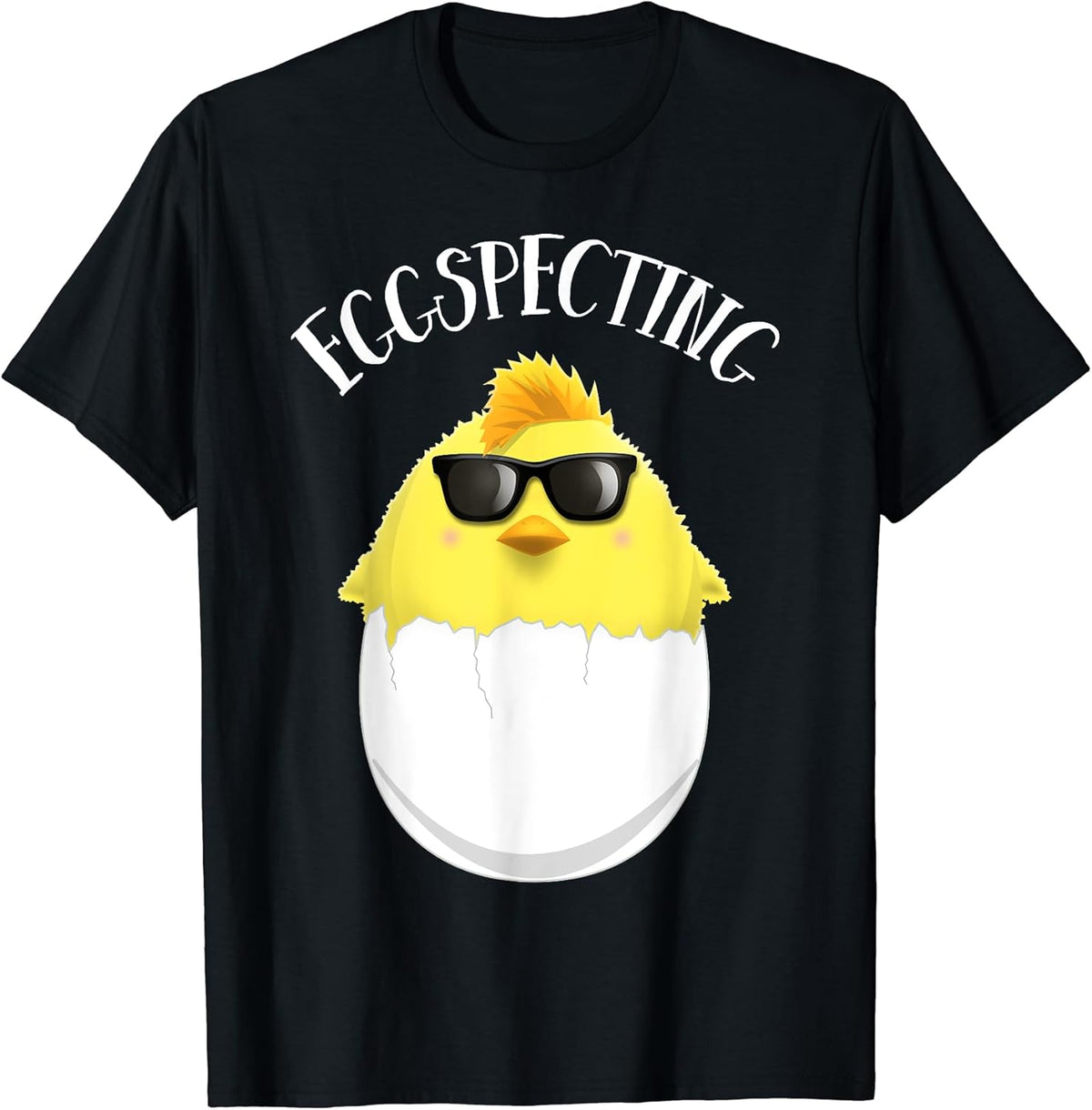 Eggspecting Easter Chick Spring Pregnancy Announcement Shirt Unisex