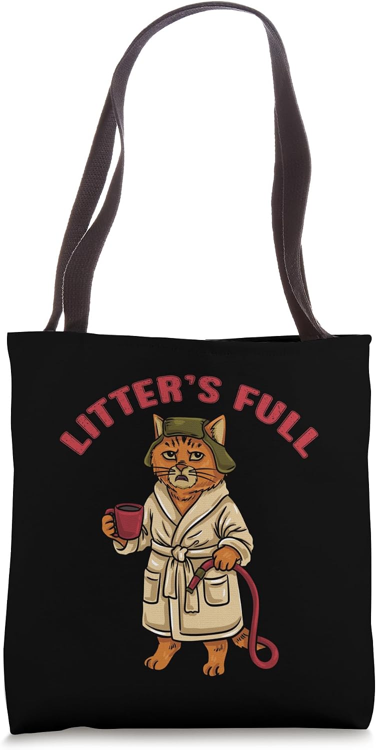 Funny Cat Litters Full Kitten Lover Gift Cat Mom Parody Meme Tote Bag