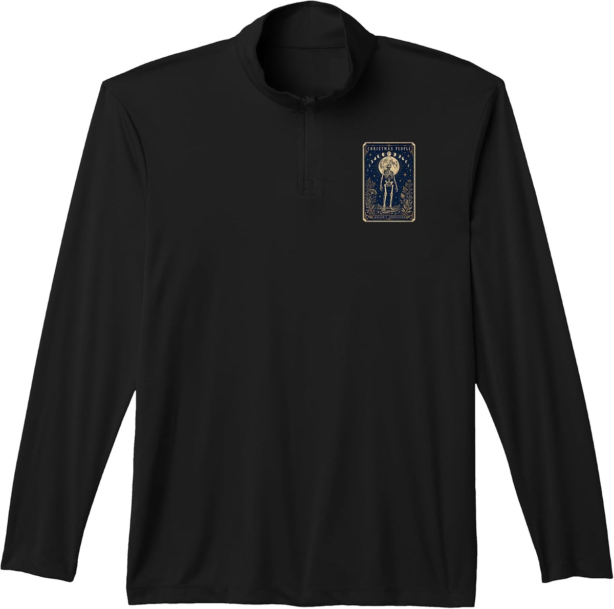 Christmas People Wouldnt Understand Giant Skeleton Yard Performance Quarter-Zip Top
