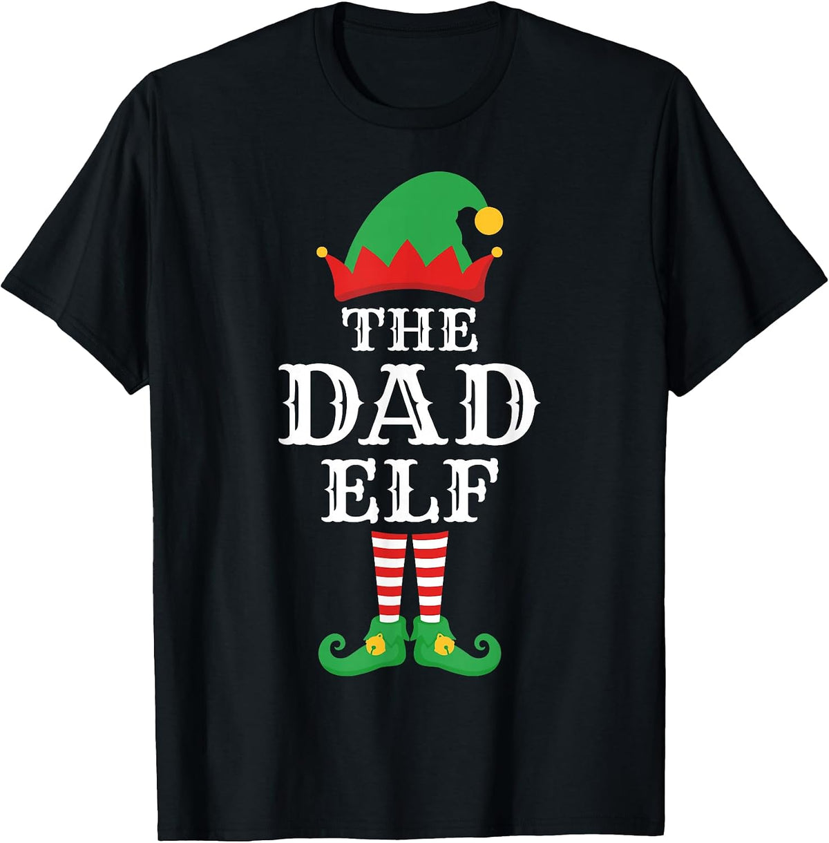 The Dad Elf - Christmas Father Xmas T-Shirt