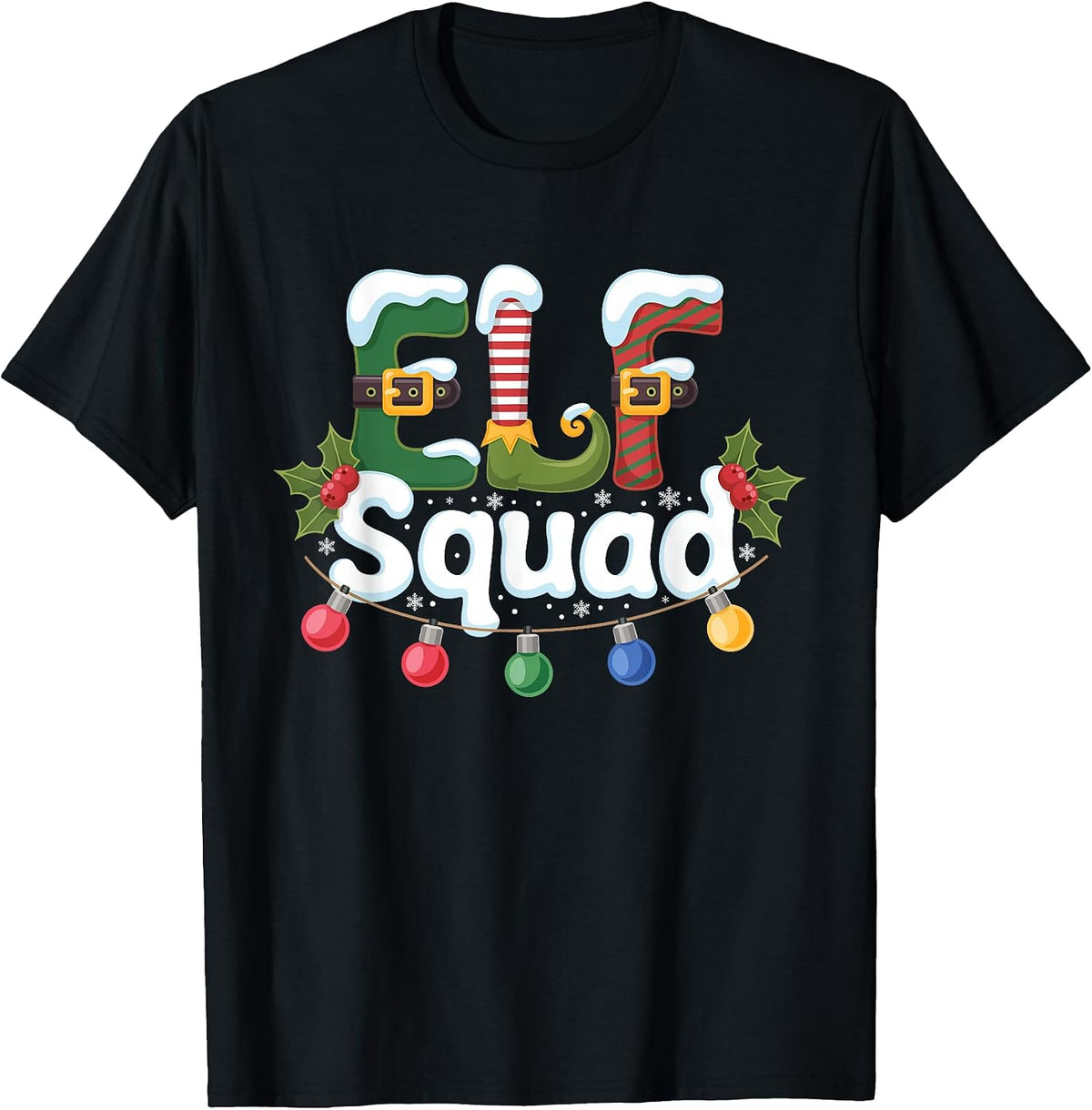 Amazing Xmas Christmas elf Squad T-Shirt