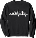 Nurse Merry Christmas Heartbeat Snowman Tree Reindeer Sweatshirt