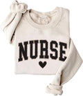 Leopard Nurse Sweatshirt RN Sweashirt Oversized Crewneck Nurse Sweatshirts Gift