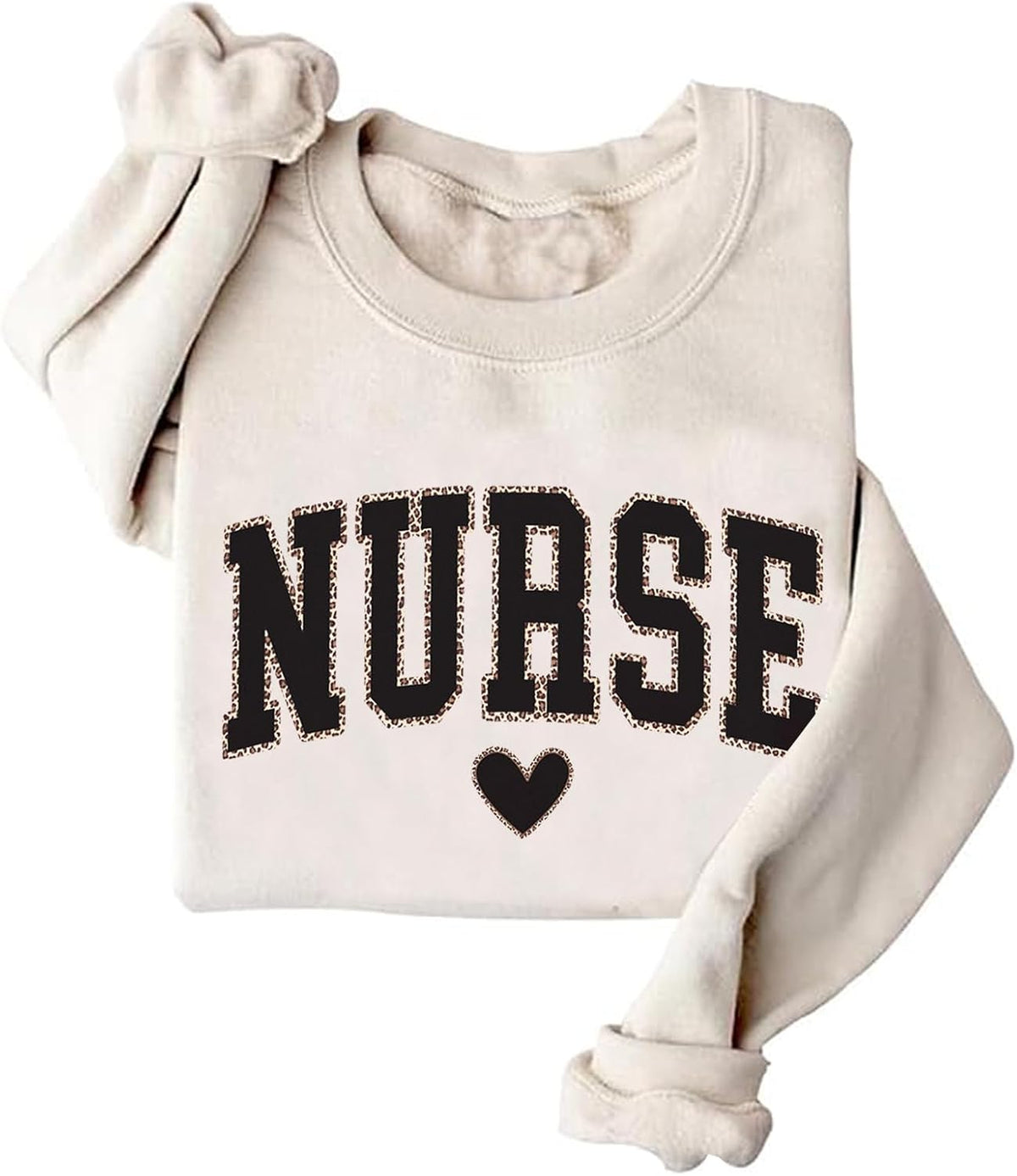 Leopard Nurse Sweatshirt RN Sweashirt Oversized Crewneck Nurse Sweatshirts Gift