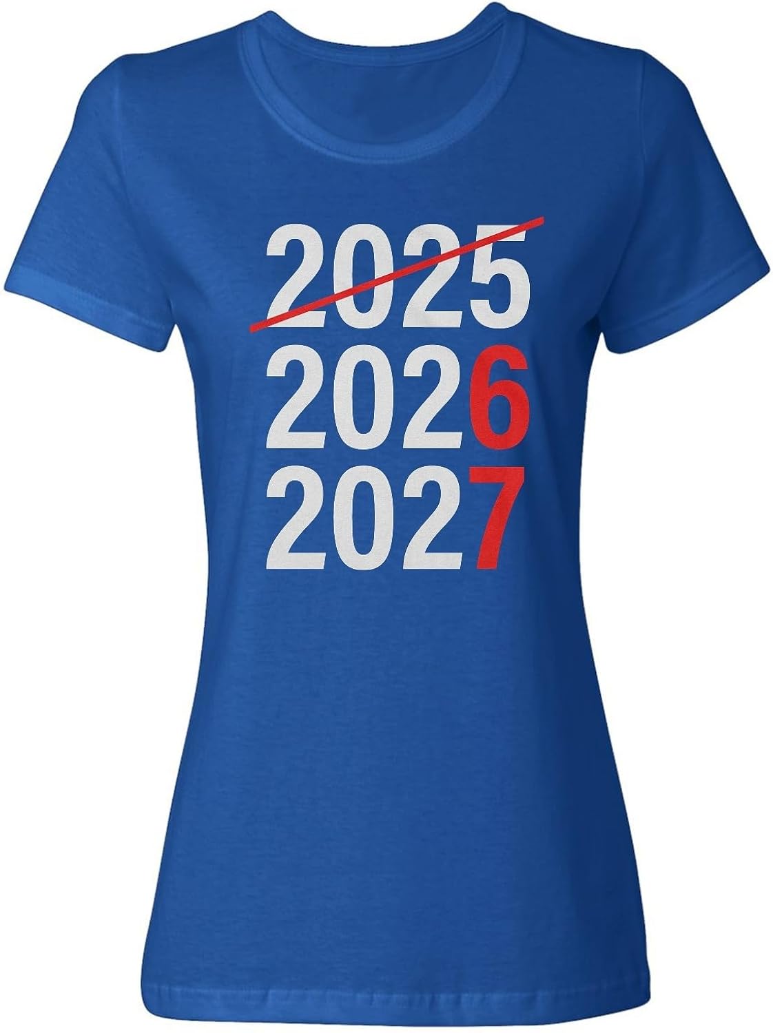 Next 2 Years are Literally 6-7 Meme - 2026 2027 Funny Ladies' Crewneck T-Shirt