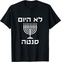 Happy Hanukkah Not Today Santa Funny Hebrew Jewish Chanukah T-Shirt