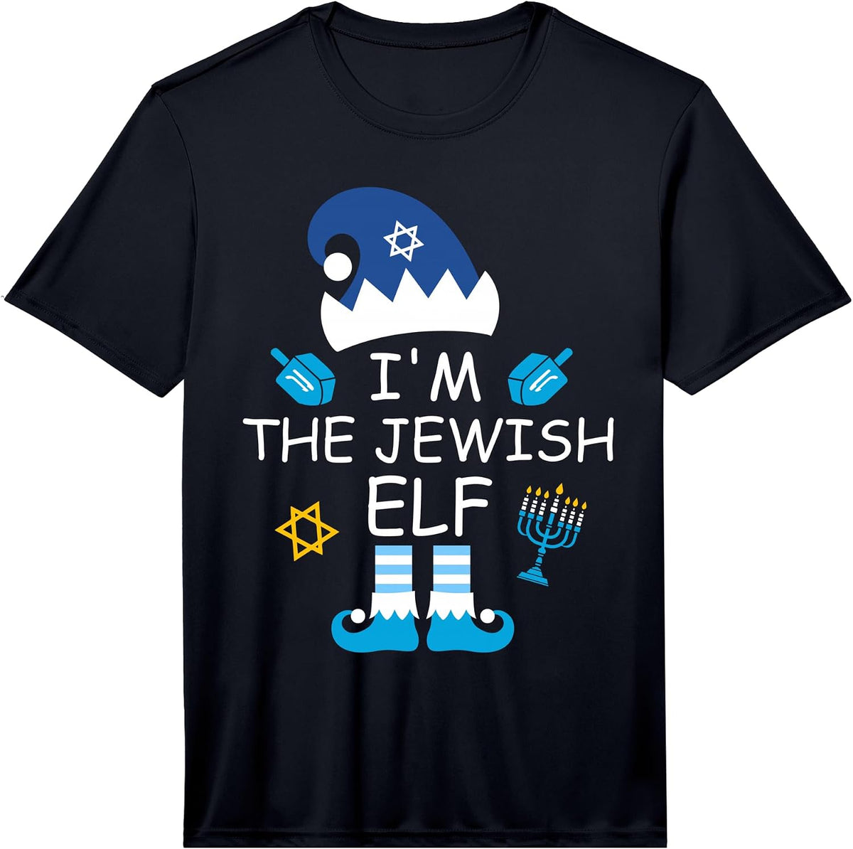 I’m the Jewish Elf Funny Hanukkah Pajama Chanukah Festival Performance T-Shirt