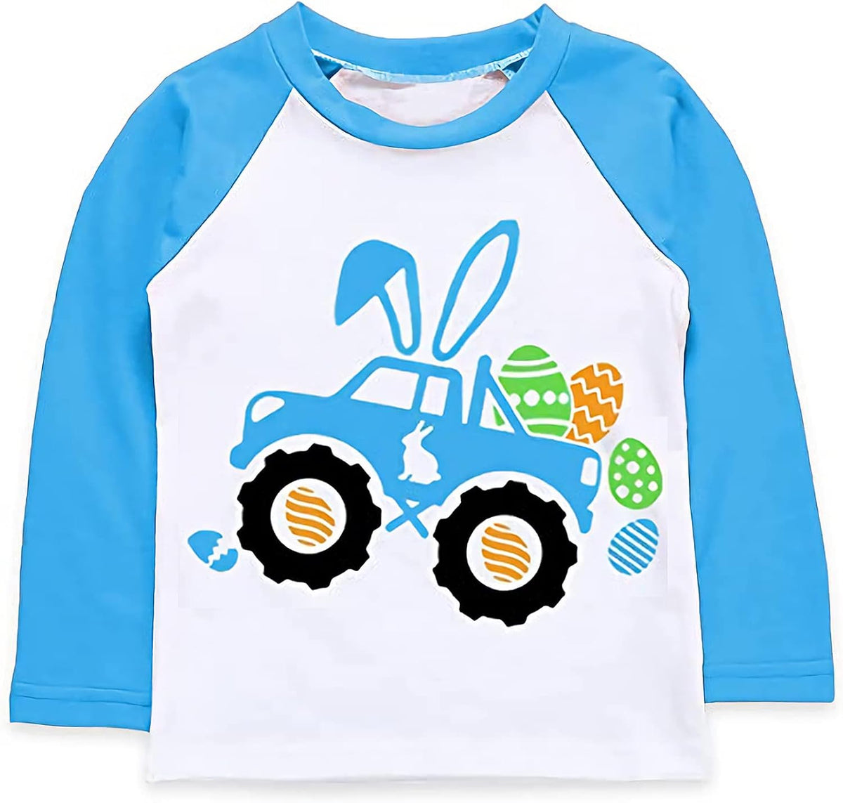 Kids Easter Toddler Easter Egg Tee Long Sleeve Shirt Unisex