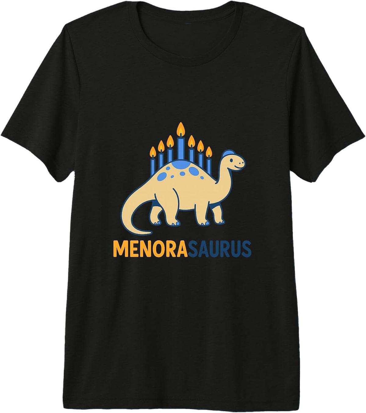 Funny Hanukkah Menorah Humor with Jewish Israel Vibe Premium Tri-Blend T-Shirt