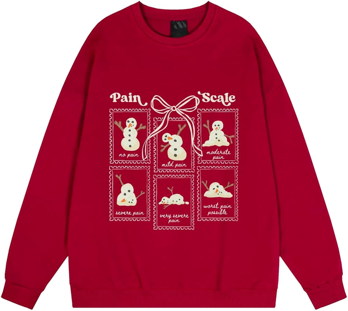 Pain Scale Snowman Sweatshirt Christmas Nurse Sweatshirt, Funny Christmas Medical Hoodie, Holiday Nurse Gift