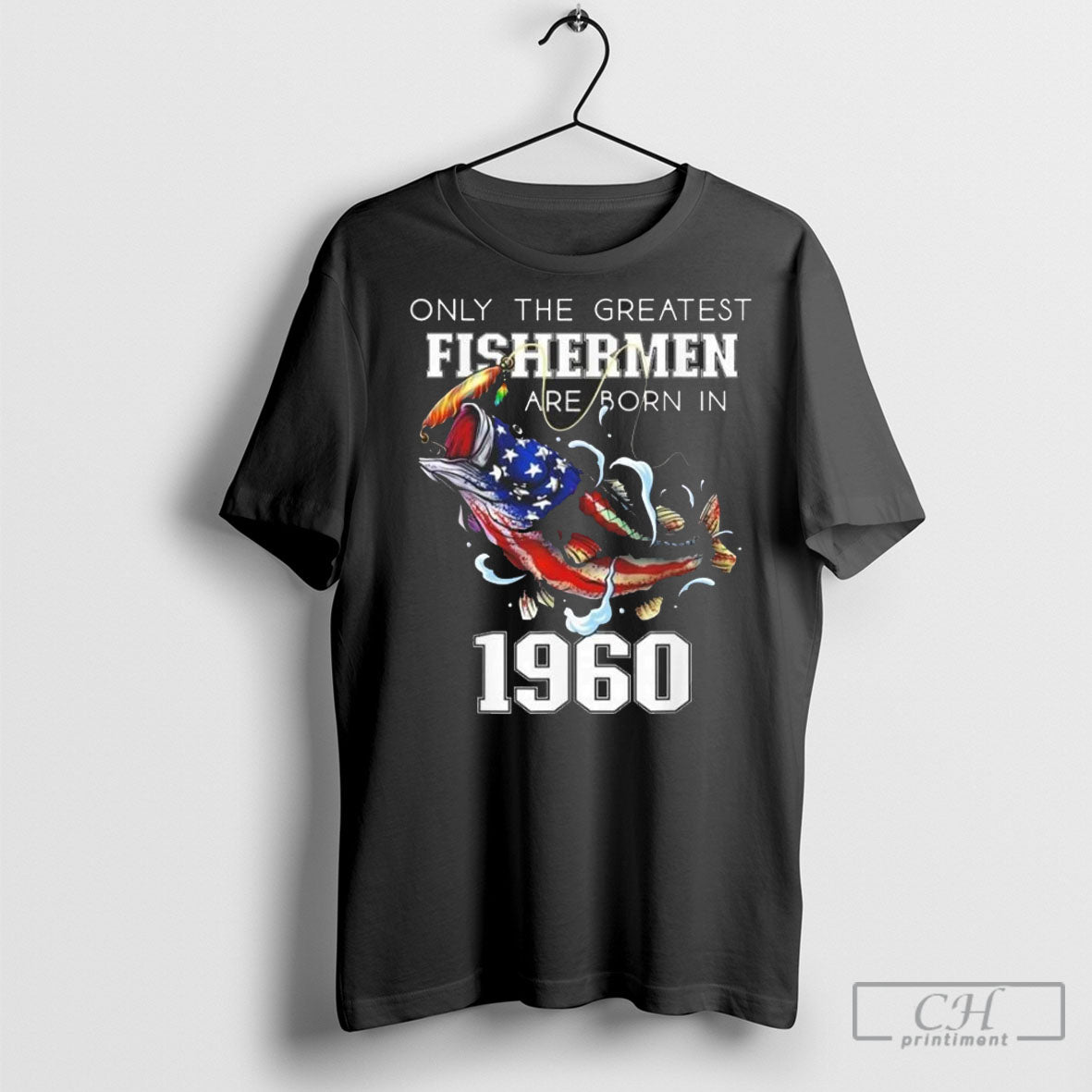 65th Birthday 1960 Fishermen Bass Fishing 65 Year Old T Shirts Unisex