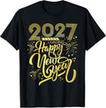 Happy New Year 2027 Fireworks Loading New Years Party T-Shirt