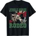 Retro Jingle Horse Rodeo Christmas Funny Western Cowboy T-Shirt