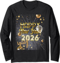 Happy New Year Confetti Firework New Year's Eve Family Group Long Sleeve T-Shirt