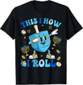 Funny Dreidel Dabbing Hanukkah Shirt Menorah Chanukah Jewish T-Shirt