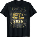 Happy New Year Confetti Firework New Year's Eve Family Group T-Shirt
