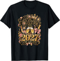Cheers to 2027 – Glamorous New Year’s Eve Party for Women T-Shirt