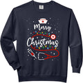 Merry Christmas Trees Nurse Xmas Scrub Women