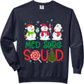 Christmas Snowman Nurse Squad Funny Xmas Outfit