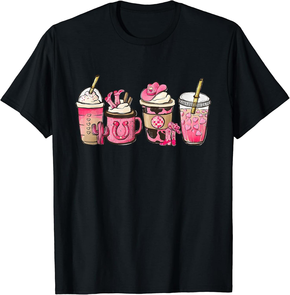 Pink Cowgirl Coffee, Western, Christmas Western