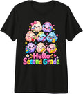 Hello Second Grade Dumpling Squad Kids Teacher Outfit 2nd Premium Tri-Blend T-Shirt