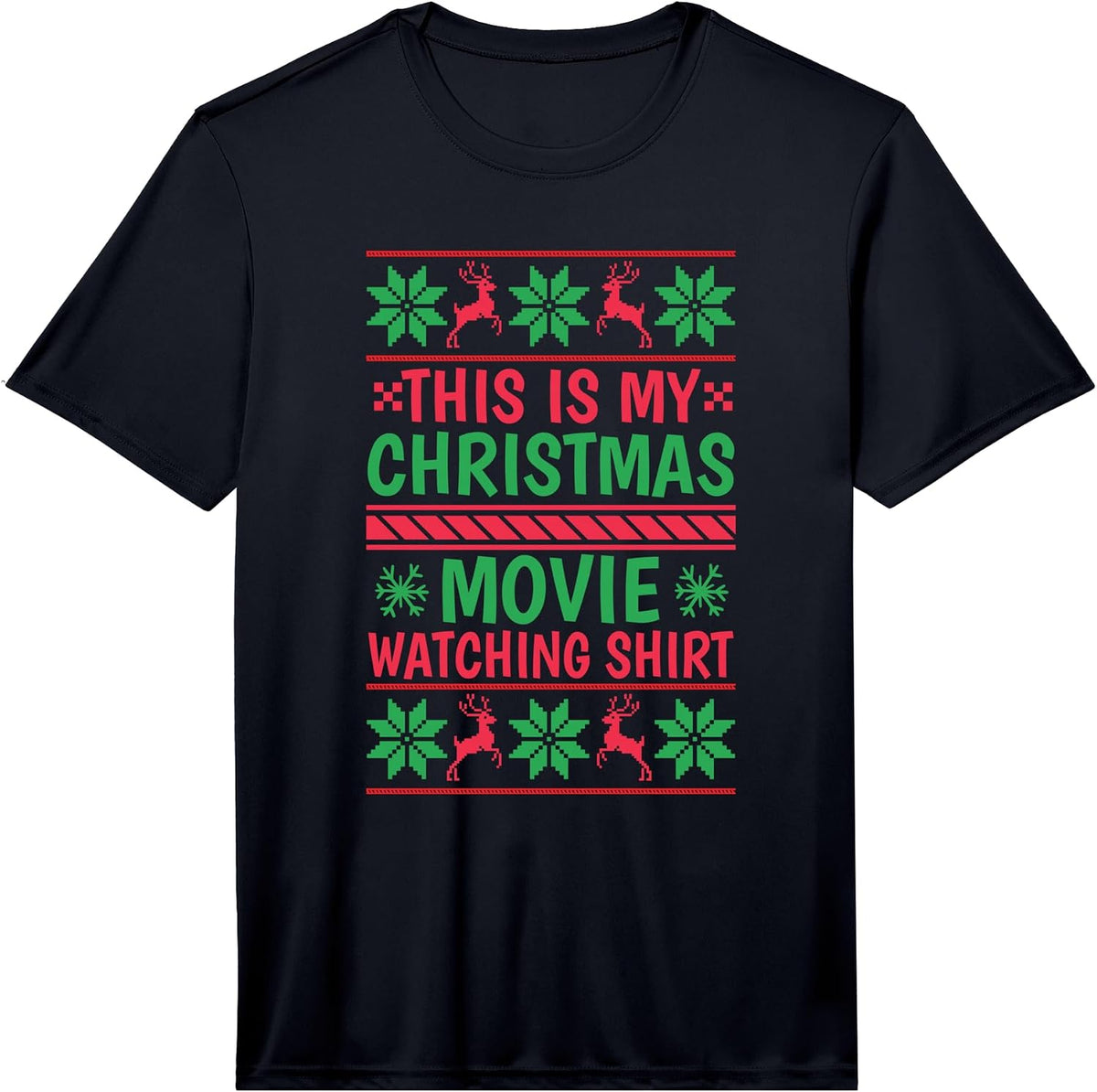 Mens This is My Christmas Movie Watching Shirt - Funny Xmas Movie Performance T-Shirt