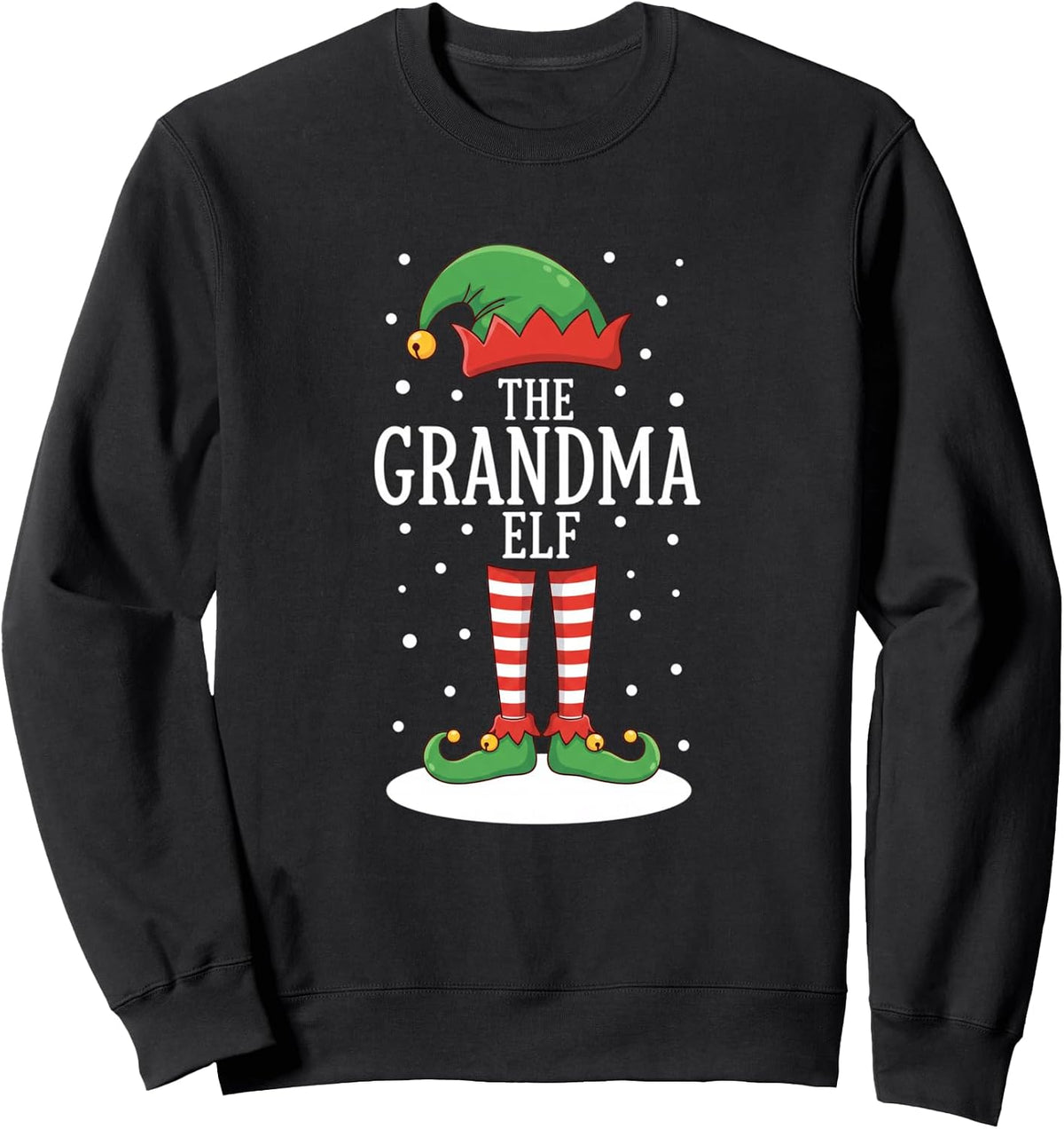 Grandparent Grandma Elf Christmas, The Grandma Elf Holiday Sweatshirt