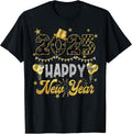 Happy New Year Party 2025 Balloon Family Passing Men Women T-Shirt