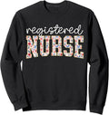 RN Nurse Floral Print Registered Nurse Nursing School Women Sweatshirt