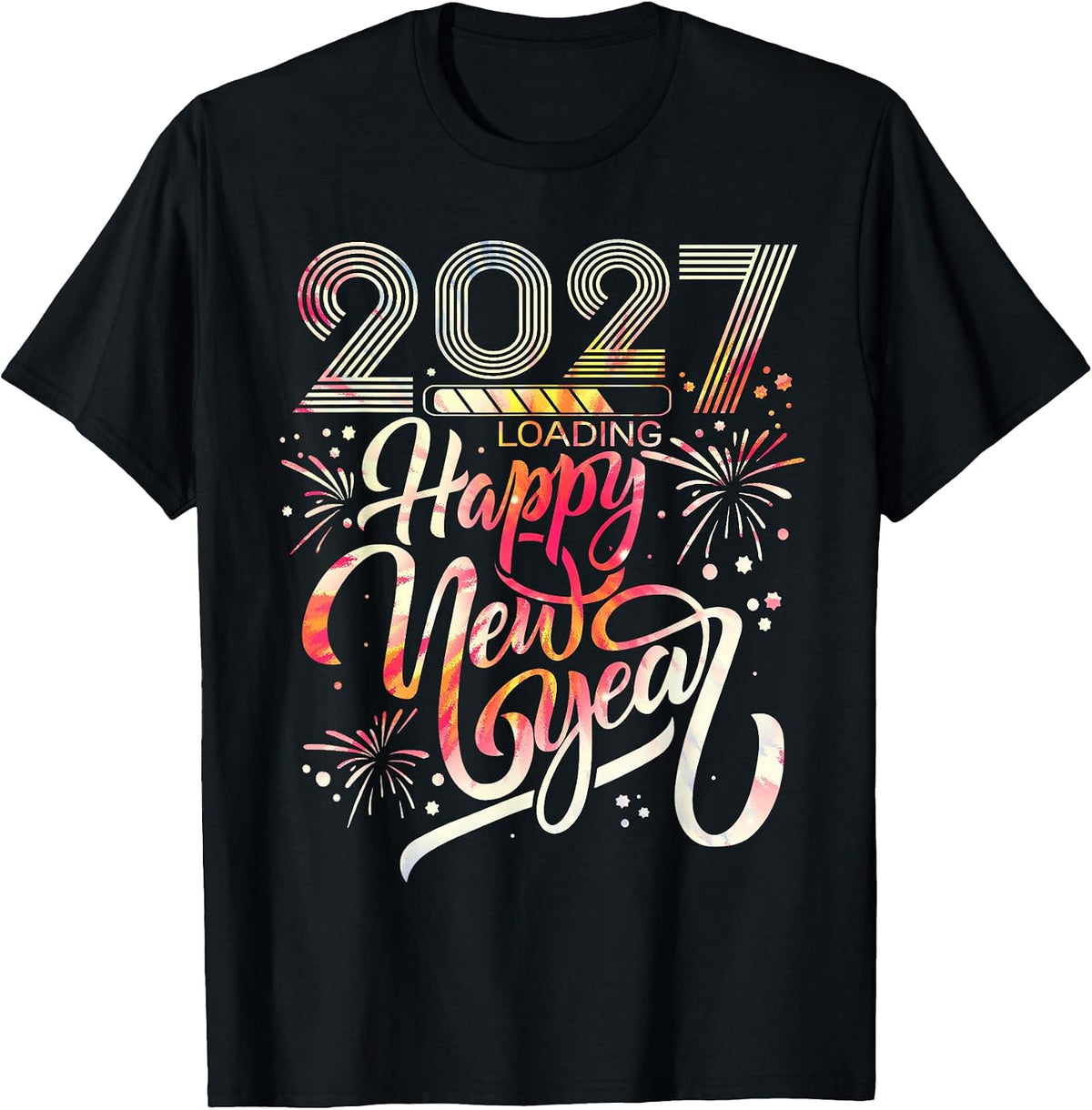 Happy New Year 2027 Loading New Years Eve Party T-Shirt