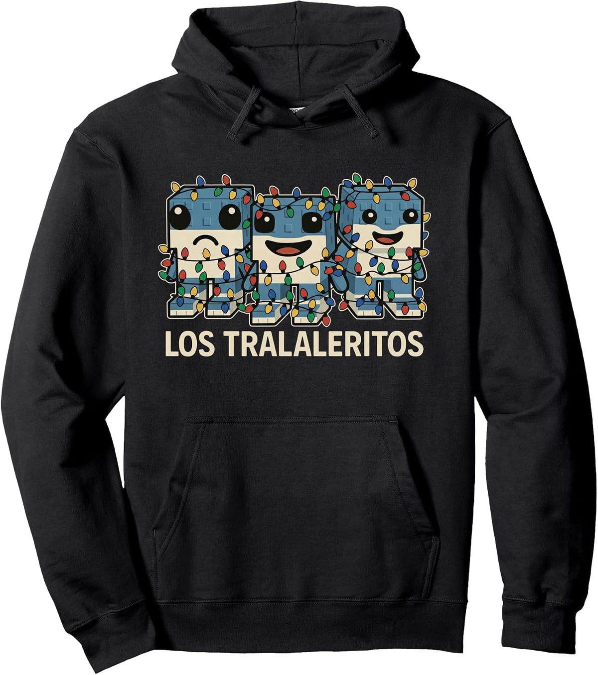 Los Tralaleritos Christmas Lights - Funny Brainrot Meme Pullover Hoodie