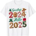 Matching Family Party New Years Eve Goodbye 2024 Hello 2025 T-Shirt