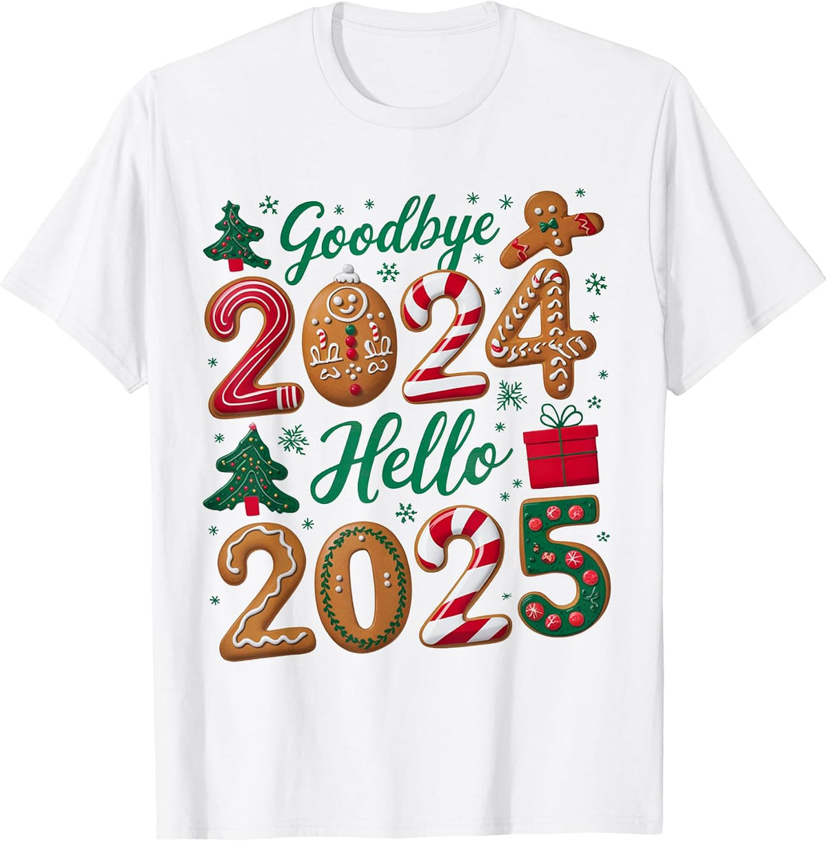 Matching Family Party New Years Eve Goodbye 2024 Hello 2025 T-Shirt