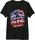Cute 6th Grade Dude Cool Teacher Happy Coolest US Flag Premium Tri-Blend T-Shirt