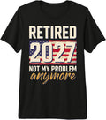 Retired 2027 Not My Problem Anymore USA Flag Premium Tri-Blend T-Shirt