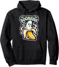 Funny Boonana Cute Ghost Banana Costume Spooky Pun Joke Pullover Hoodie