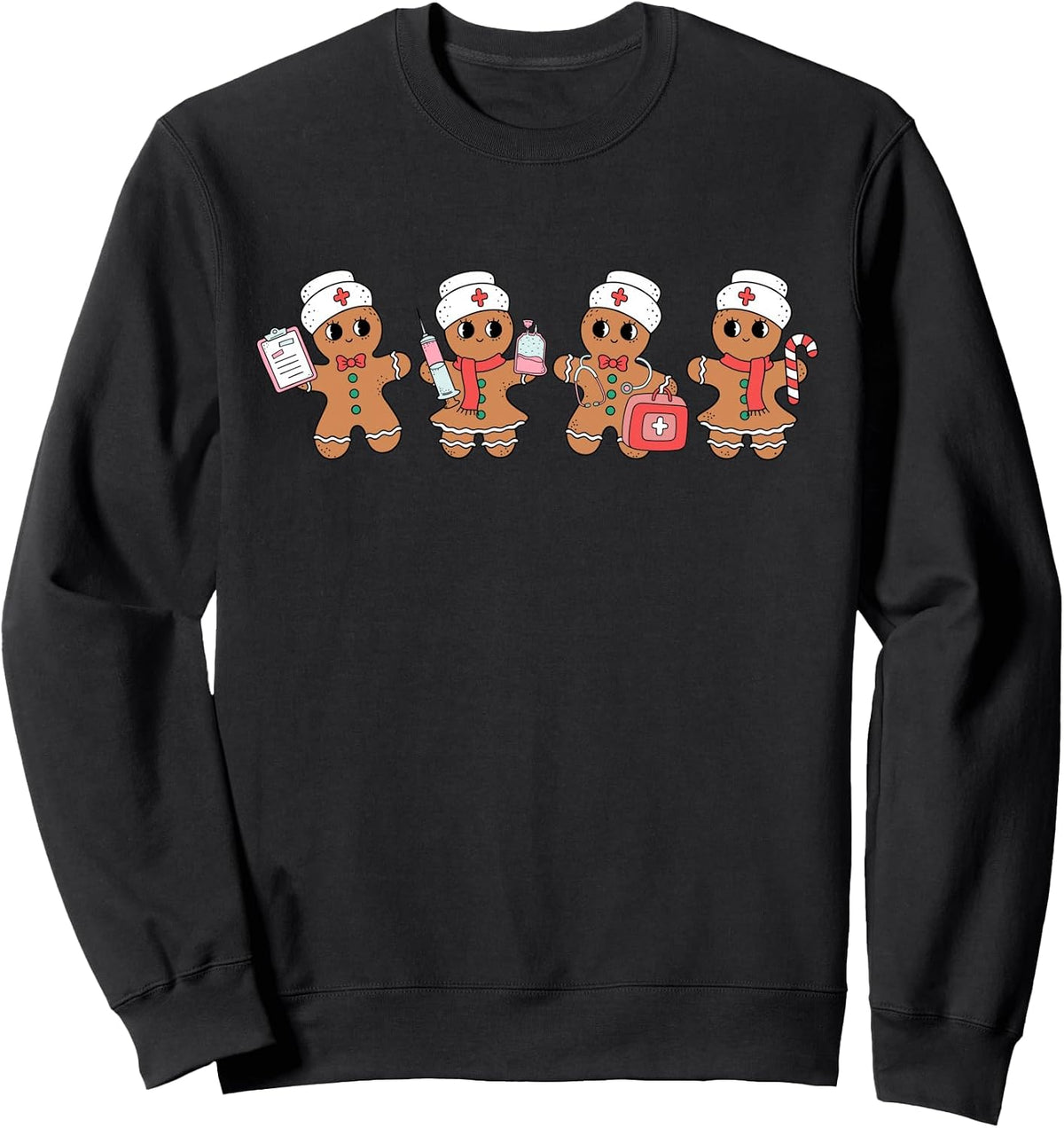 Christmas Gingerbread Nurse Cute Holiday Medical Gifts Sweatshirt